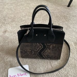 Louis Vuitton City Steamer handbag/Crossbody black python